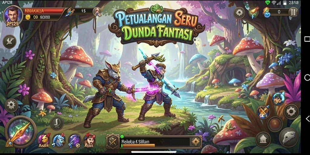 Tangkapan layar yang menampilkan aksi seru dalam permainan petualangan API288.