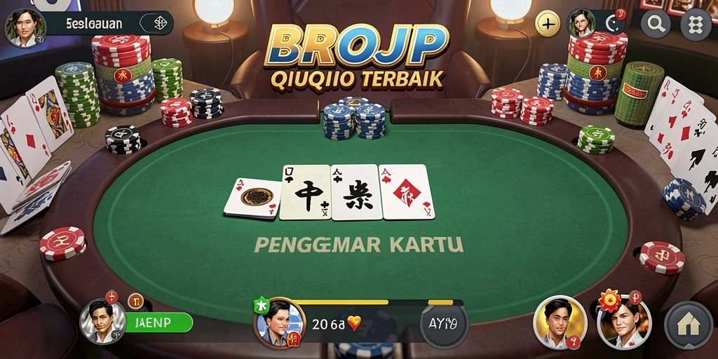 Tampilan gameplay seru dari BROJP QiuQiu.