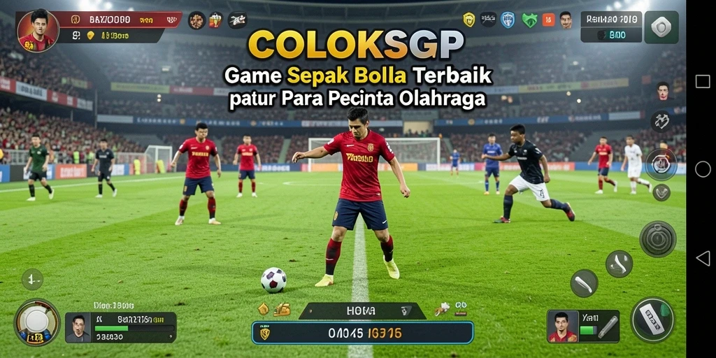 Gameplay menarik COLOKSGP dengan pemain yang bergerak di lapangan