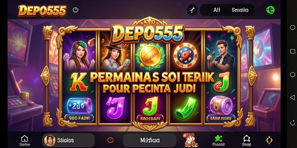 Gameplay menarik DEPO555 dalam aplikasi Slot yang seru.