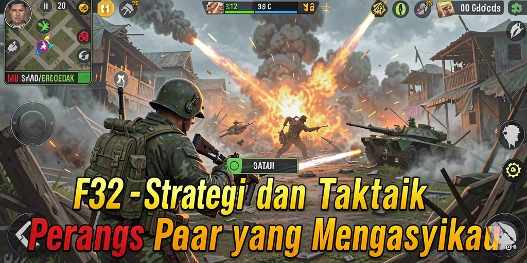 Gameplay intensif yang menantang di F32 dengan strategi mendalam.