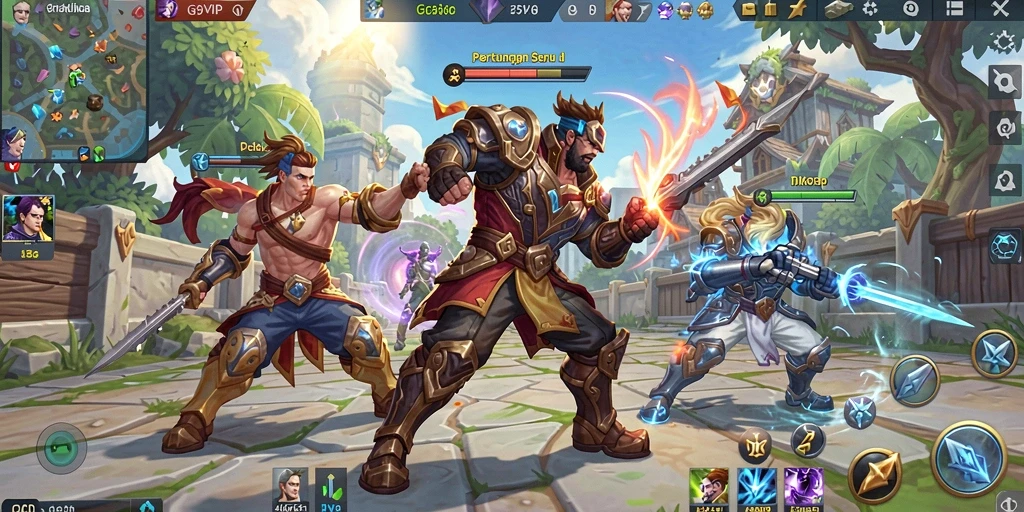 Tampilan seru dari gameplay G9VIP yang penuh strategi dan aksi.