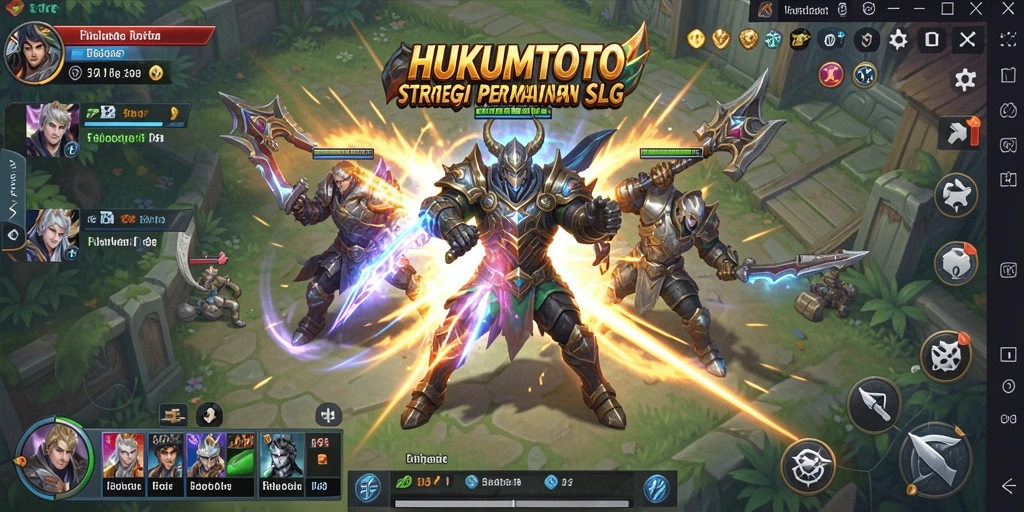 Menampilkan pertempuran strategi yang intens di HUKUMTOTO.