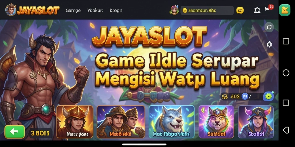 Tampilan gameplay JAYASLOT dengan fitur Idle yang menarik.