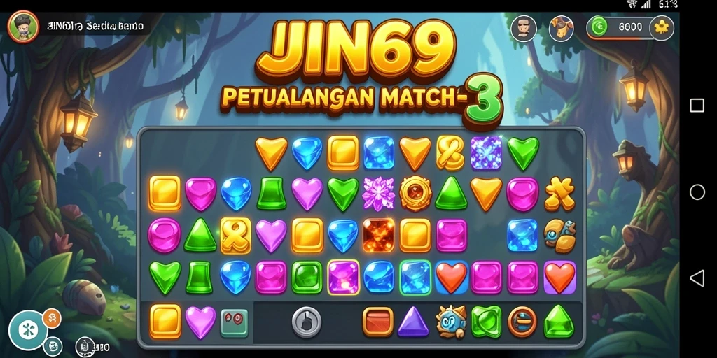Tampilan gameplay JIN69 yang penuh warna dan menarik.