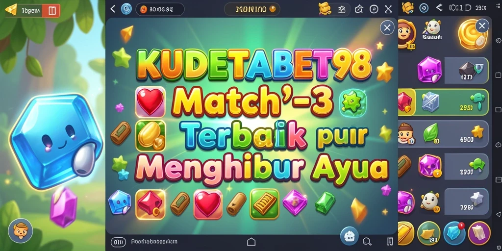 Tampilan gameplay KUDETABET98 dengan ikon warna-warni yang menarik.