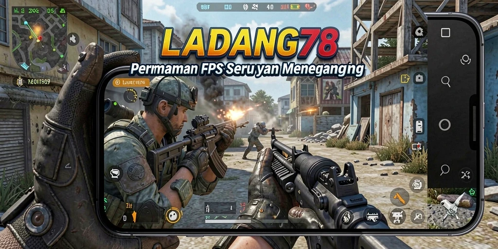Tampilan screenshot utama LADANG78 menampilkan aksi tembak-menembak yang mendebarkan.