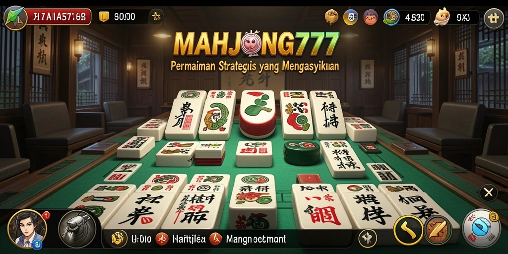 Tangkapan layar MAHJONG777 menunjukkan aksi seru dalam permainan TPS.