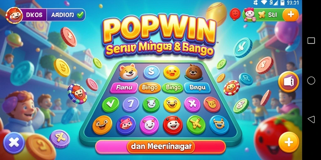 Tampilan menarik gameplay Bingo dengan berbagai variasi permainan.