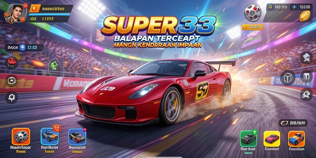 Gameplay Racing yang memukau dan penuh aksi di SUPER33.